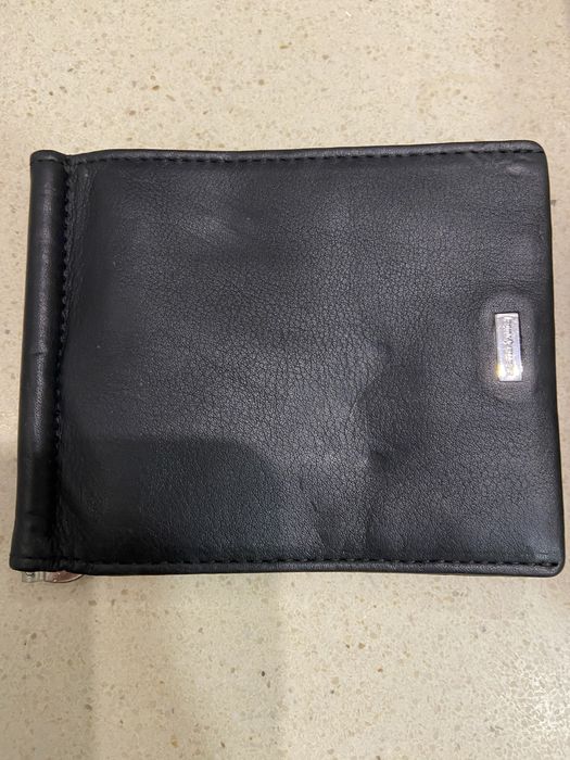 Carteira preta em pele samsonite nova