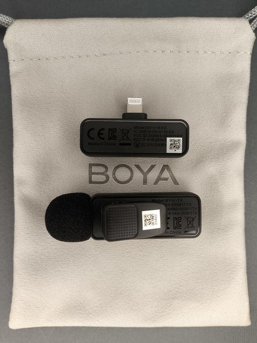 ‼️BOYA BY-V1 2.0/BY-V10 2.0 - Бездротовий петличний мікрофон +Гарантія