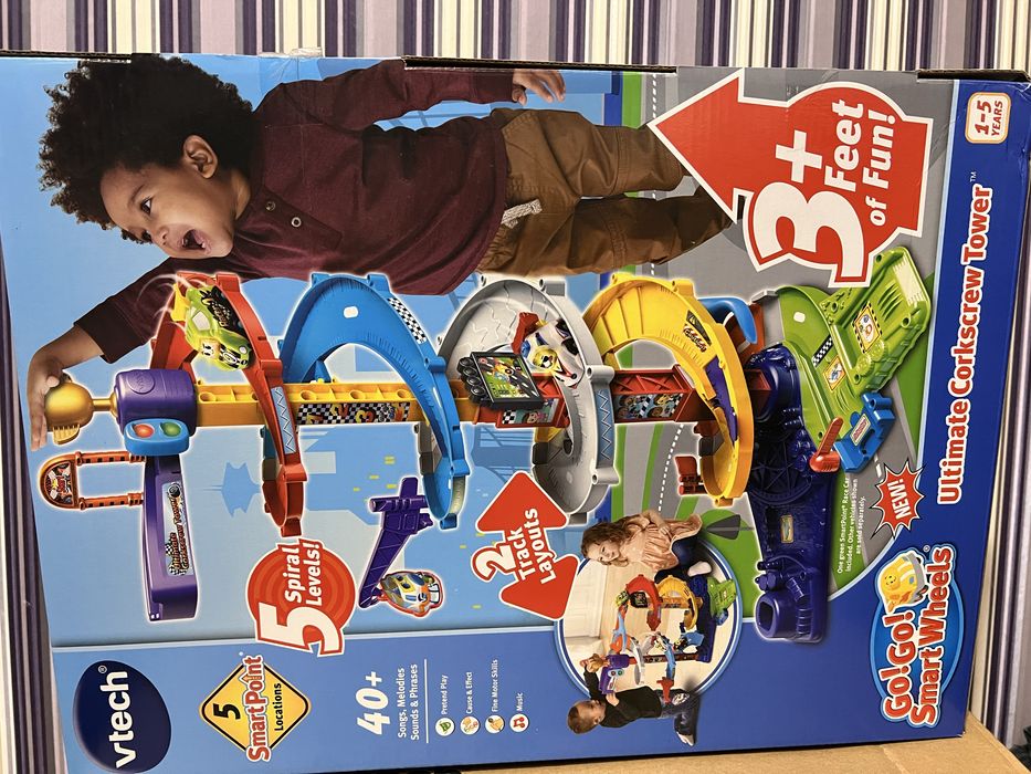 Іграшка дитяча Трек для машинок VTech Go! Go! з машинками, траса