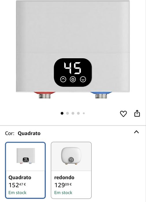 Aquecedor de Agua com comando