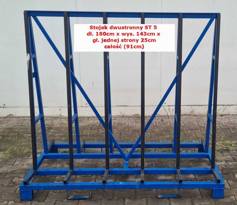 Stojak do szkła (do transportu i magazynowania) ze stali lakierowanej