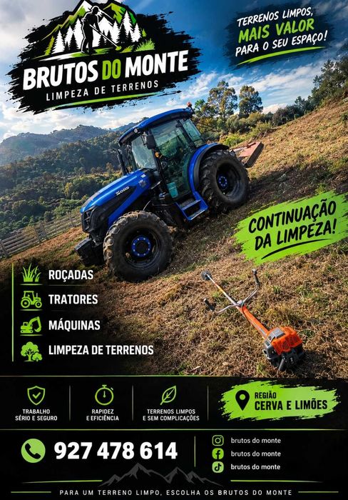 Limpeza de terrenos-BRUTOS DO MONTE