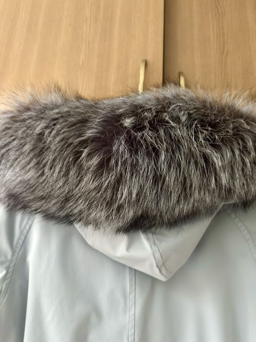 Парка, натуральне хутро, чорнобурка 48