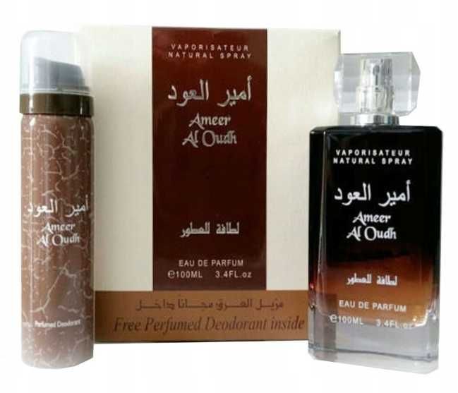Lattafa Ameer Al Oudh 100ml EDP  + DEZODORANT 50ml UNISEX