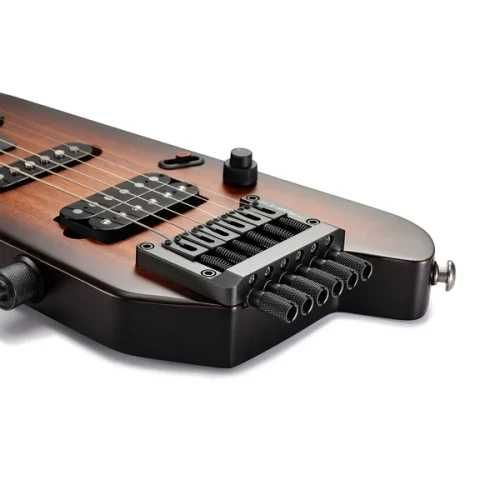 DONNER HUSH-X SUNBURST turystyczna gitara elektryczna z pokrowcem