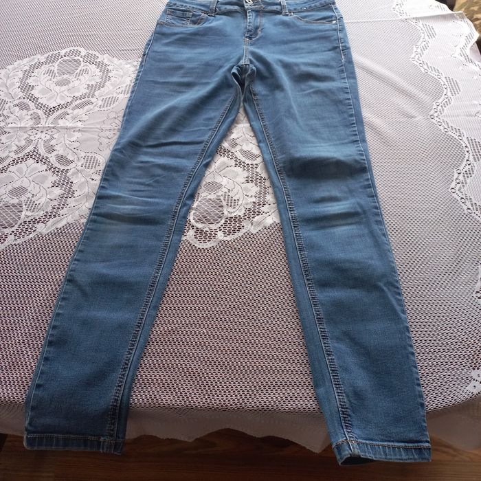 Spodnie wysoki stan damskie denim co