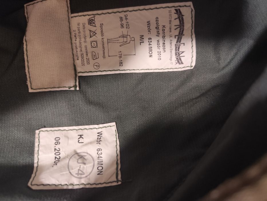 Kombinezon czołgisty M/L