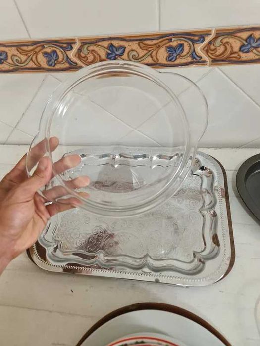 Conjunto Lote Pratos Travessas Terrinas Tabuleiros Louças Porcelanas