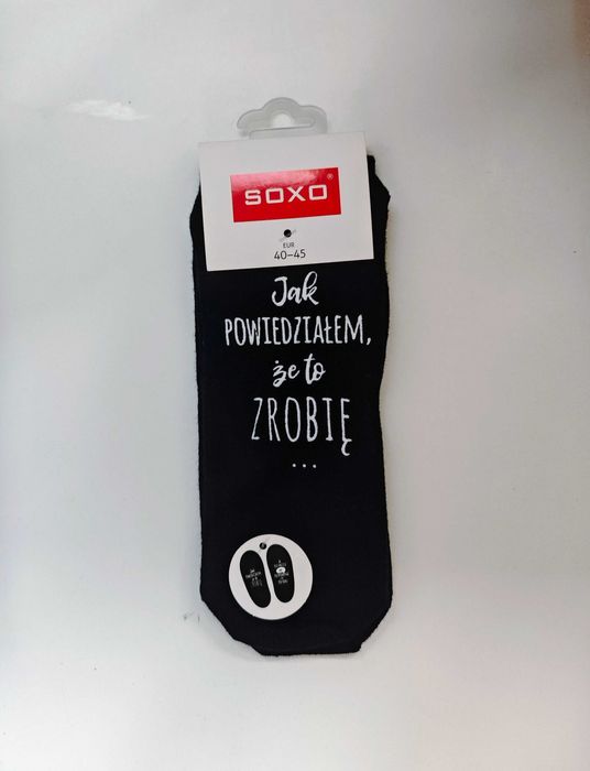 Skarpetki czarne SOXO rozmiar 40-45