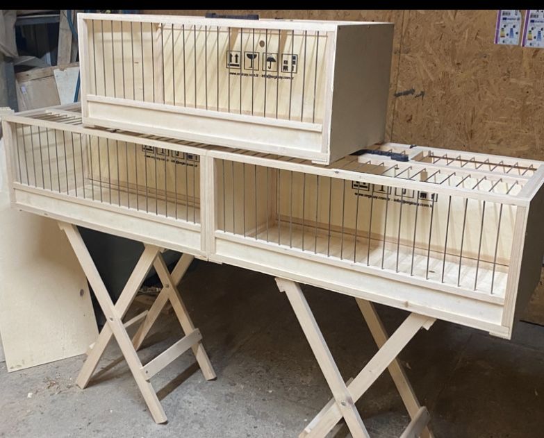 Klatki wystawowe dla gołębi