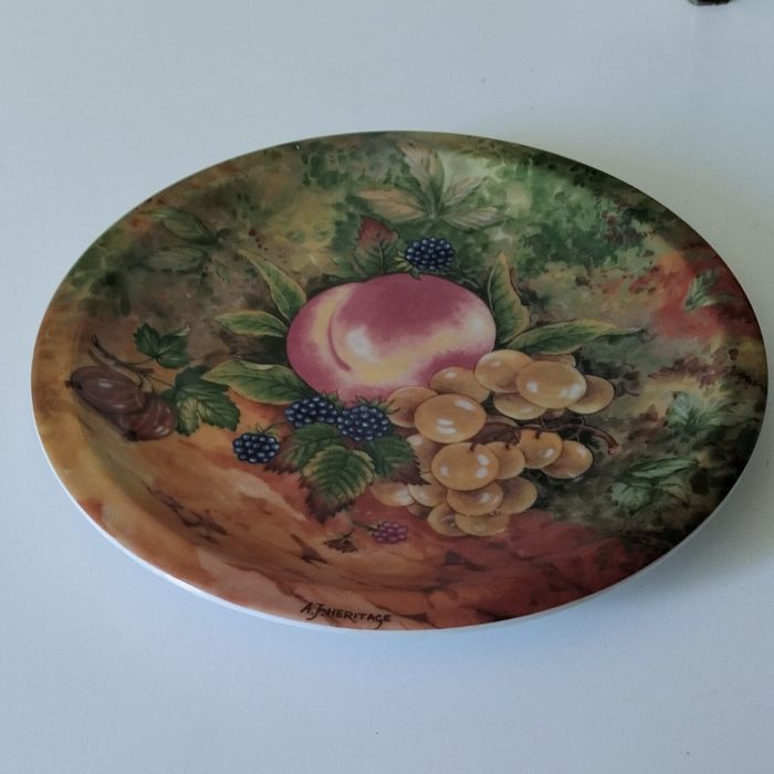 Prato loica antigo 24.2cm imagem frutos