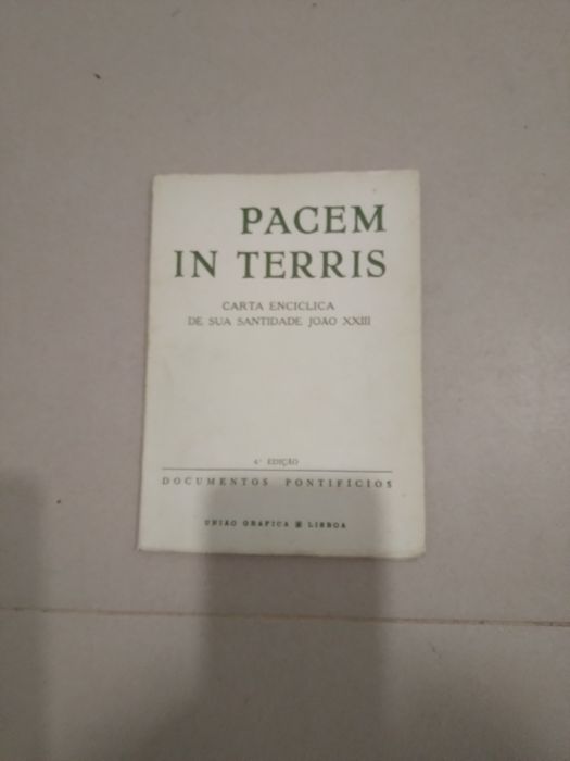 Papa João XXIIII. Carta encíclica. Pacem in terris
