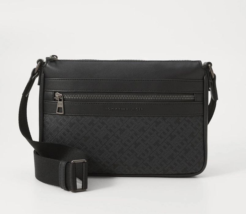 Чоловіча сумка Tommy Hilfiger Leather Monogram / Месенджер Томмі