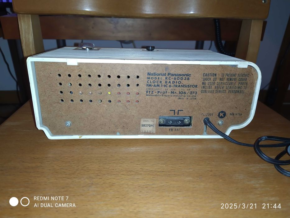 ## radio vintage National Panasonic rc-6003b (funciona) ##