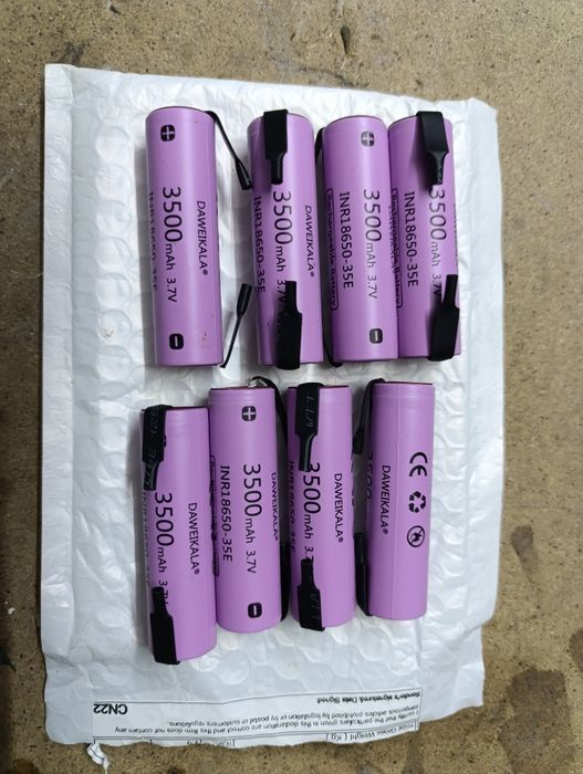 Conjunto 8 Baterias recarregáveis novas 3500 mAh  3,7 v