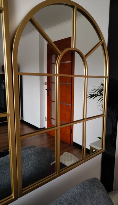 Lustro Glamour złote