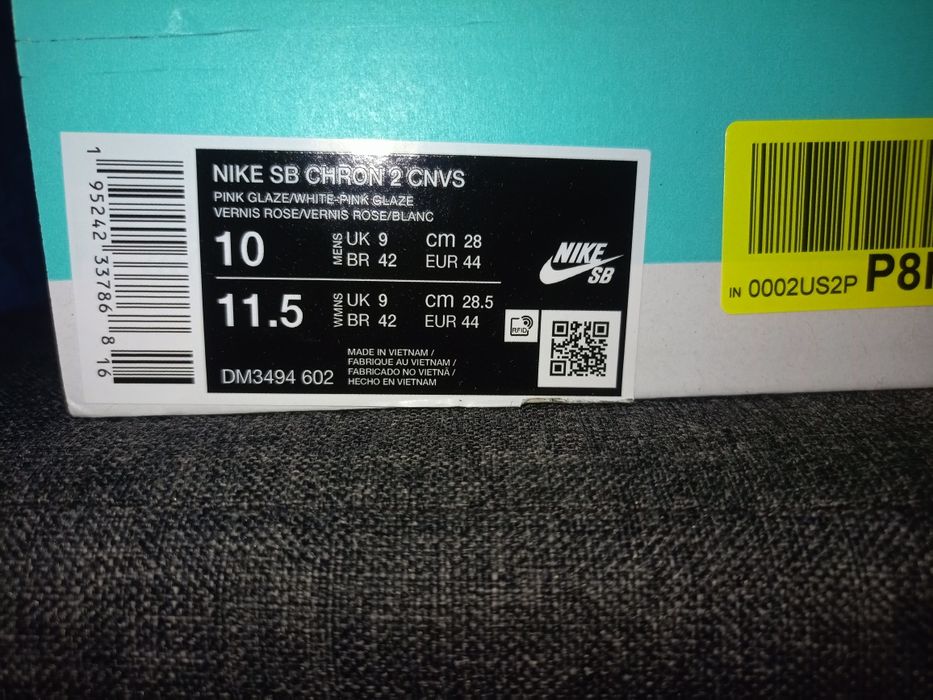 Nowe trampki męskie Nike SB Chron 2 różowe rozmiar 44