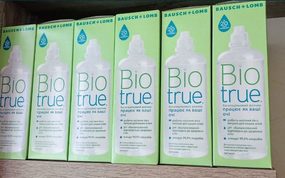 Розчин для контактних лінз Biotrue Bausch and Lomb 360ml