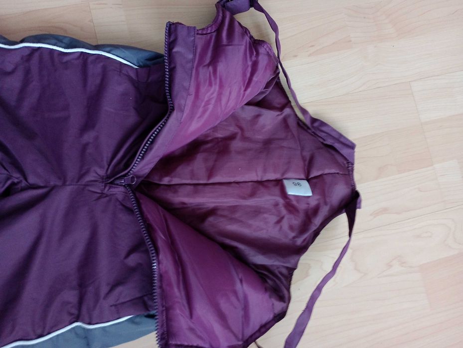 Spodnie ogrodniczki zimowe narciarskie wodoodporne rozm. 98.