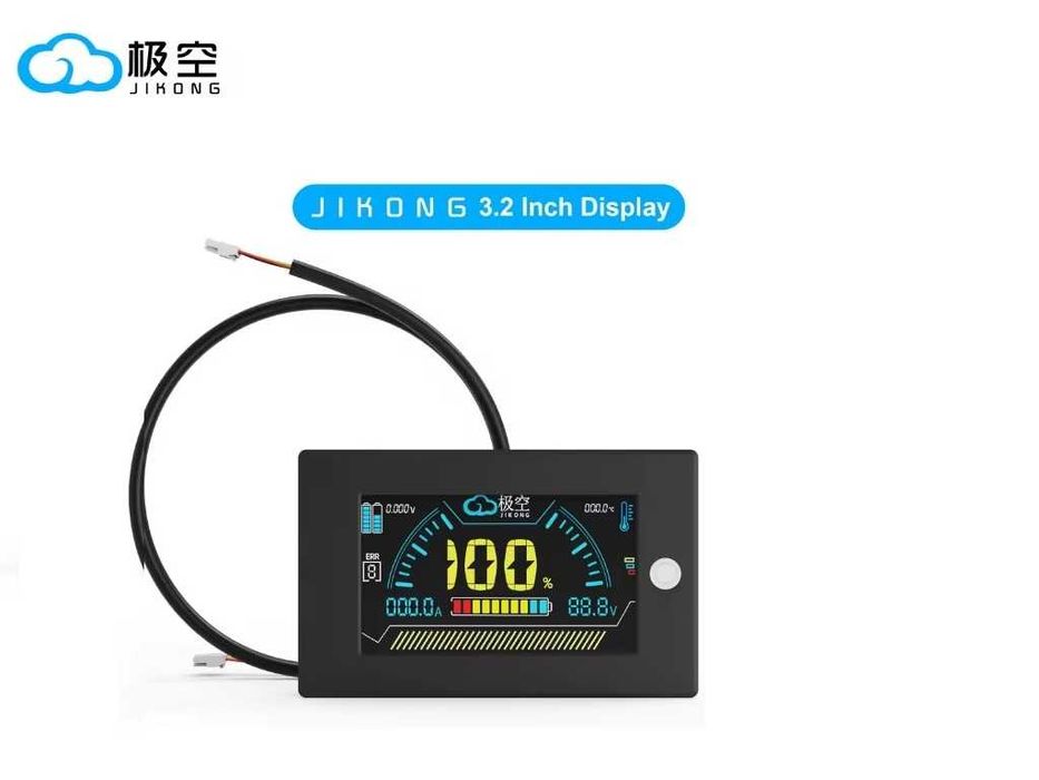 Плата +Экран BMS БМС JKong JK B2A8S20P 12-24V 200A балансир 2A LiFePo4