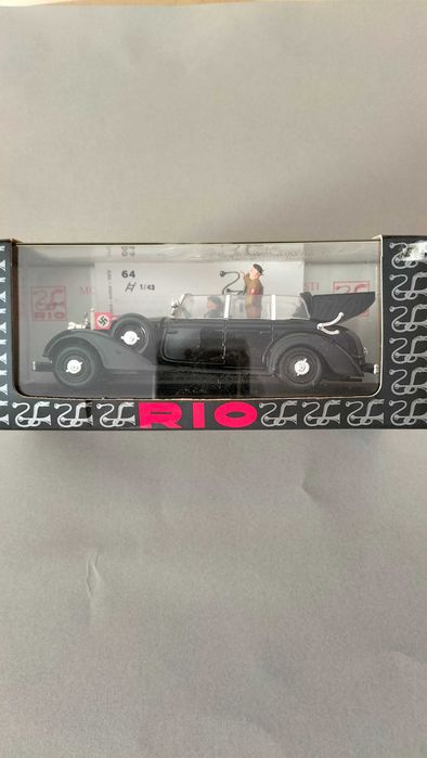 Raríssimo. RIO Itália 1/43 - Mercedes 770K - O carro de Hitler - Com caixa. Portes inclusos.