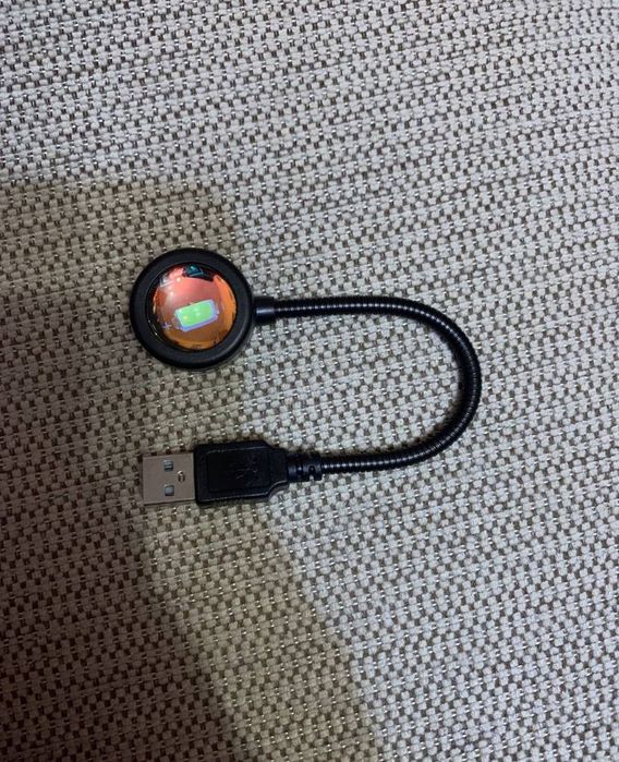 Лед лампа usb. Sunset lamp. Сансет лампа