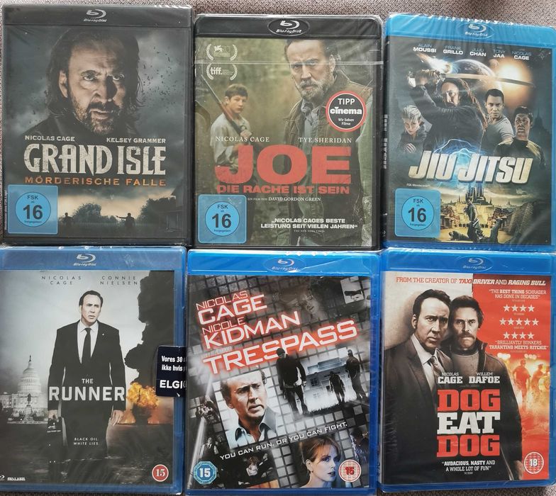 6 x Blu-ray z Nicolase Cage