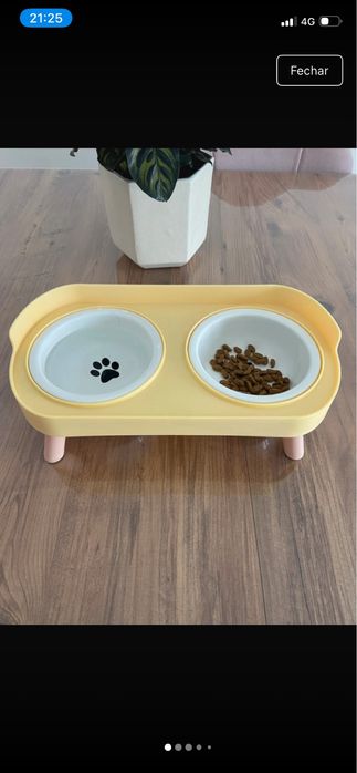 Comedouro elevado para pets