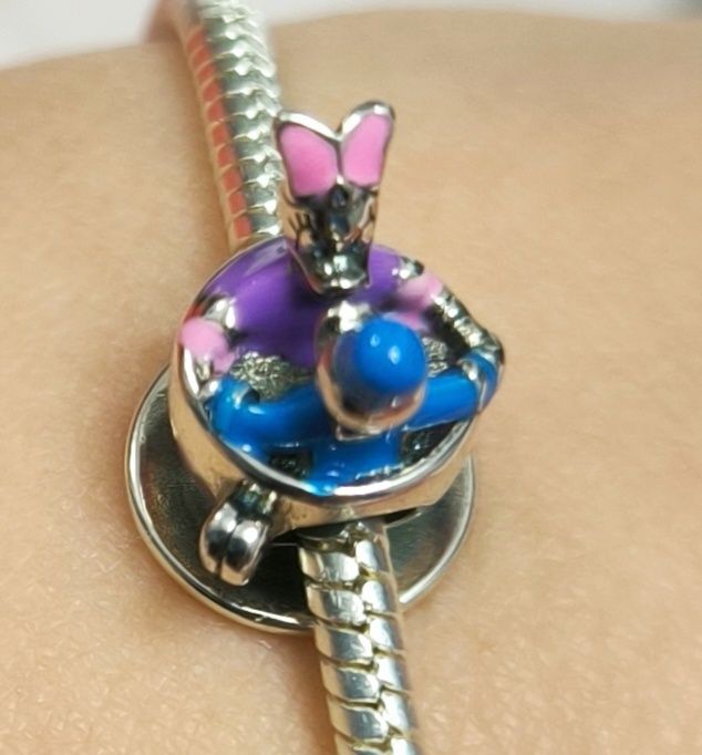 Zawieszka Charms do bransoletki Kaczor Donald i Daisy Disney