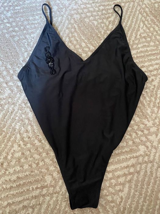 Купальник сдельный черный большой размер Nastya Gal