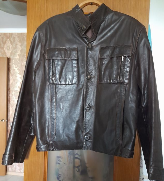 Куртка кожаная весенняя