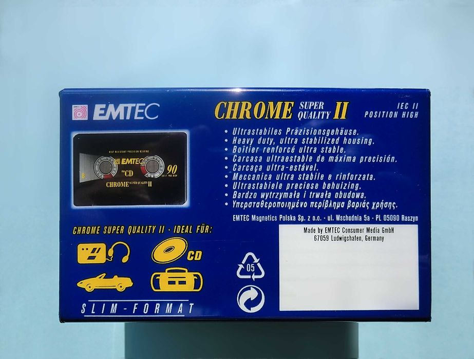 Cassetes BASF/EMTEC Seladas 90’