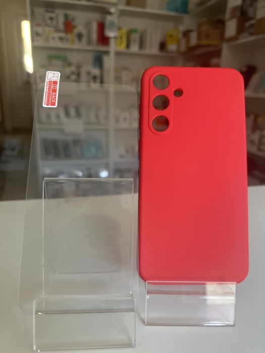 Etui silikon czerwone + szkło hartowane SAMSUNG A35 5G