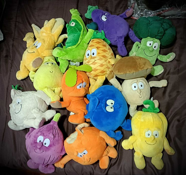 Peluches frutos do Lidl, lote de 13