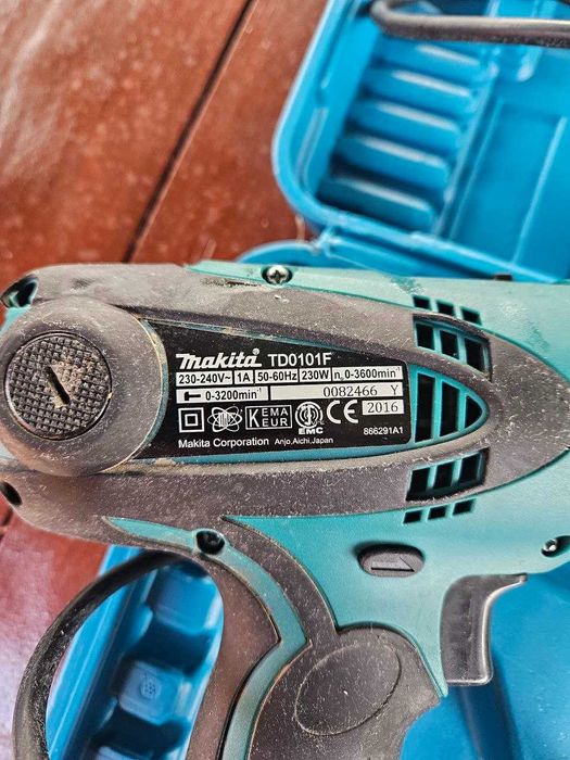 Мережевий гвинтоверт шуруповерт Makita TD0101F в кейсі / Кастом