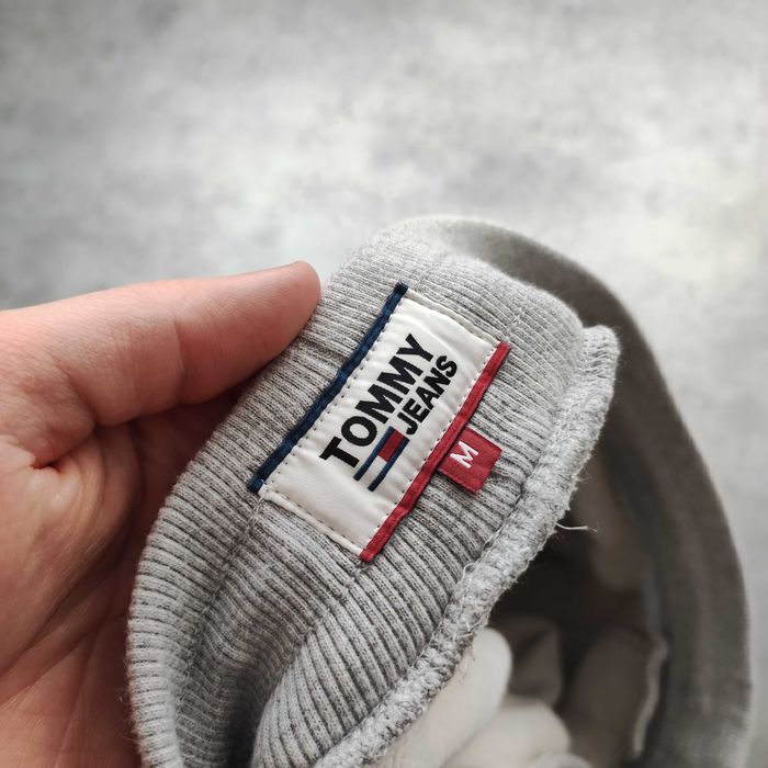 MĘSKIE Spodnie Dresy Bawełna dresowe PREMIUM Szare Tommy Hilfiger