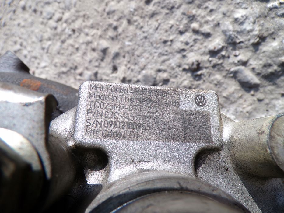 vw golf vi seat skoda 1.4 tsi turbosprężarka 03c145702c