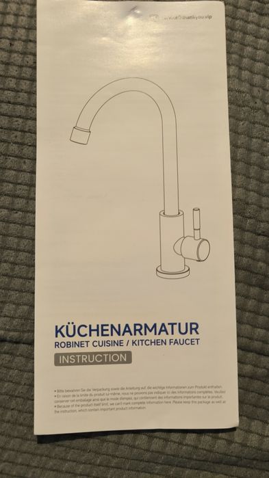 Torneira nova na caixa