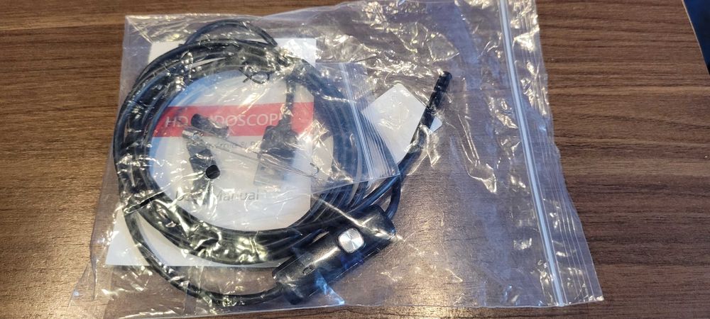 Endoskop, kamera inspekcyjna IP 67, 5mm Android, PC, USB, 6 LED.