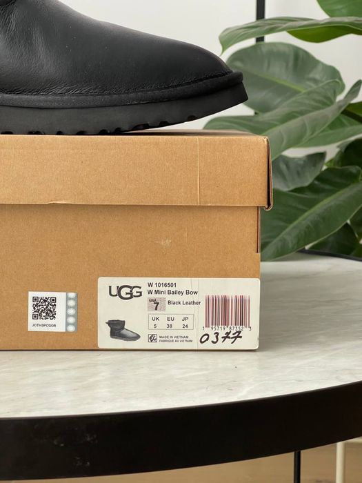 Уггі UGG Bailey Bow Mini Leather (36-40)