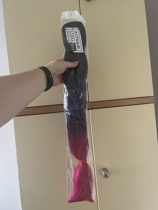 Sztuczne kolorowe wlosy 50cm