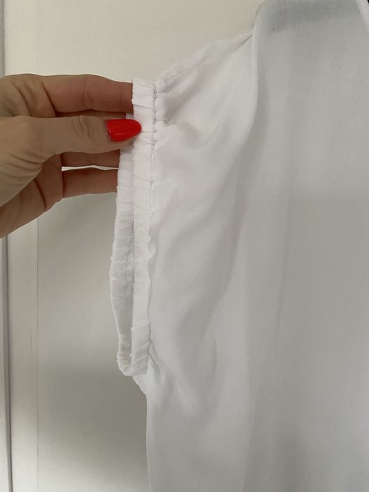 Li parie biała elegancka bluzka wizytowa koszula