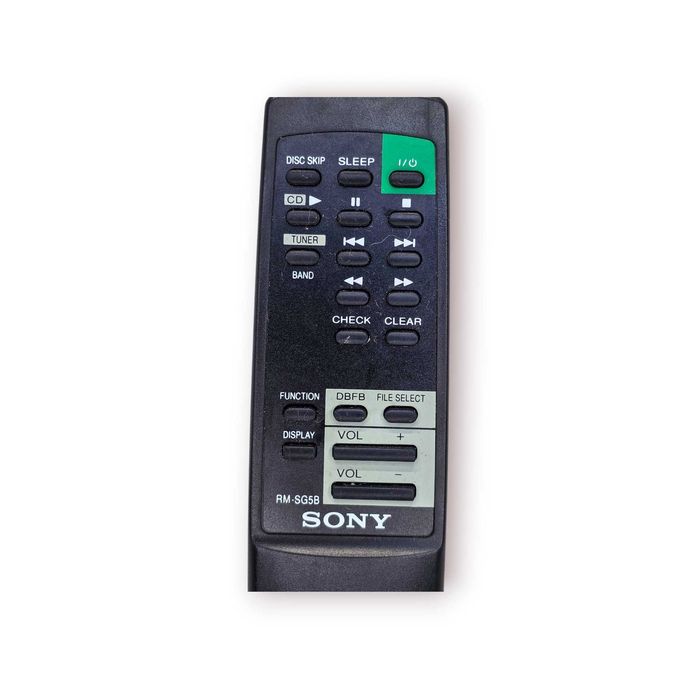 Comando Original Sony RM-SG5B – Para Sistema de Som / CD / Rádio – Testado e Funcional
