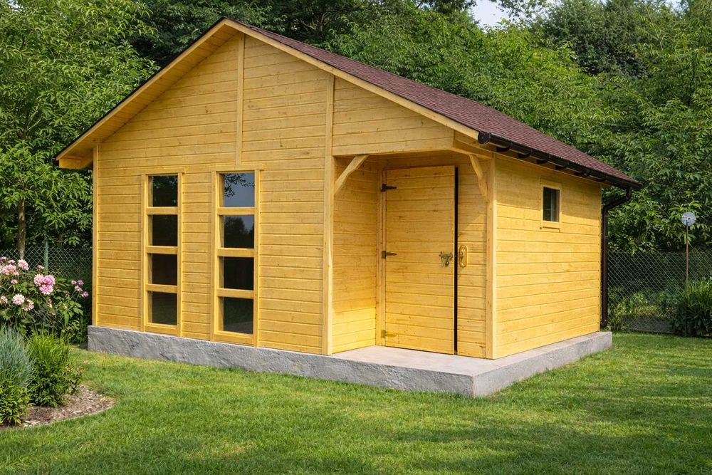 Domek Kordian drewniany na działkę, narzędziowy, domek letniskowy