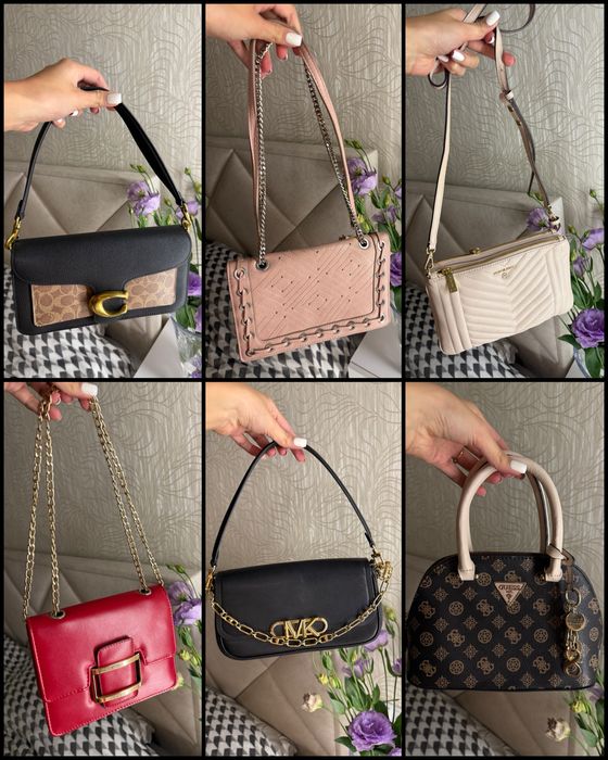 Сумка koach, zara, michael kors, guess, оригинальные сумки женские