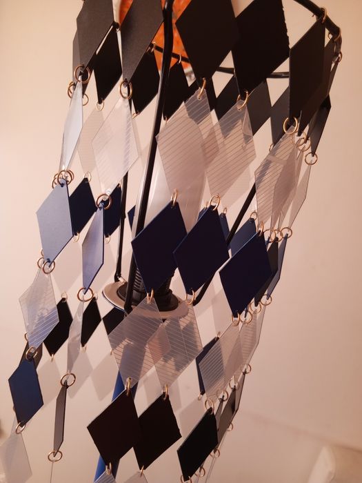 Candeeiro alto, abajur handmade único