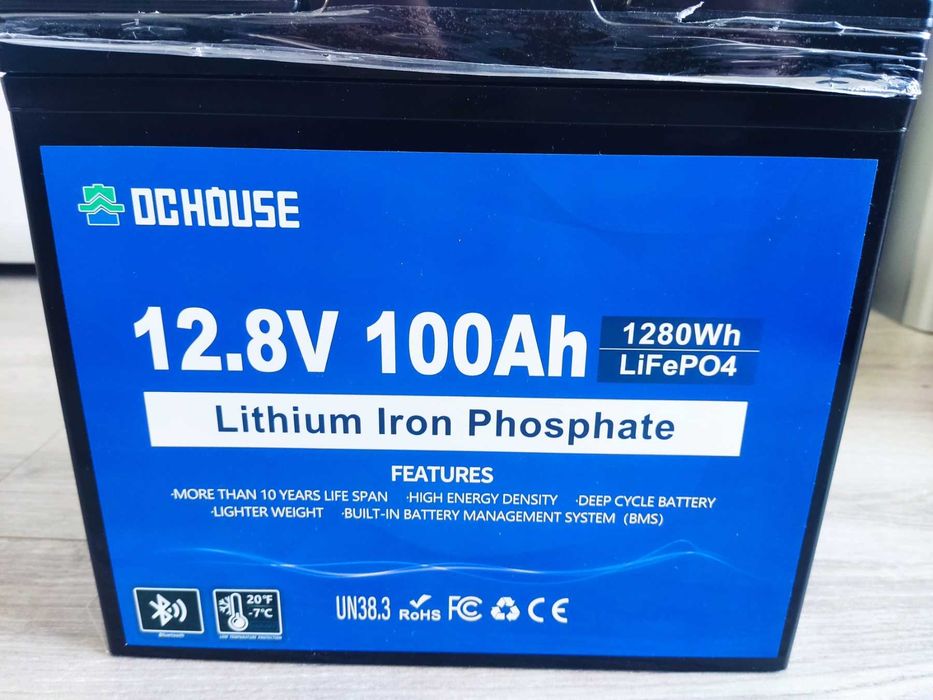 ИБП для инвертор аккумулятор LiFePO4 100Ah 12v DC House BMS Bluetooth