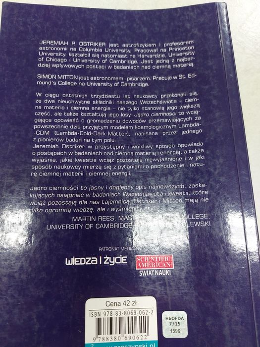 Jądro ciemności. Jeremiah Ostriker, Simon Mitton