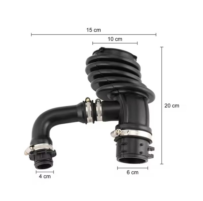 Tubo puxada de ar filtro de ar ford focus mk2 C max volvo 1.6 tdci