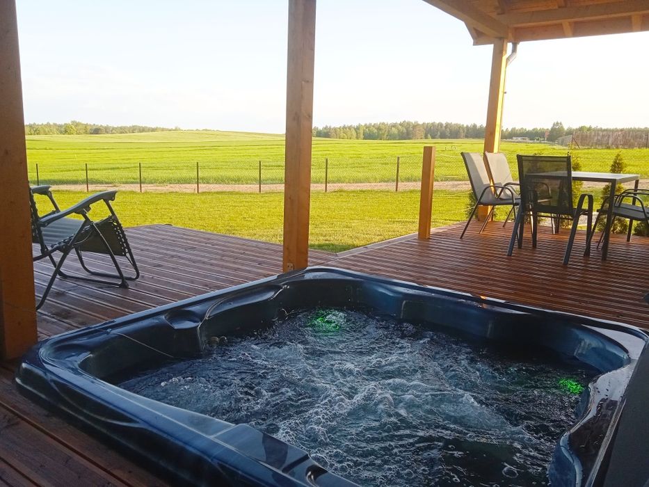 WOLNY Domek , ferie , balia  , caloroczny 4_5os.  balia jacuzzi